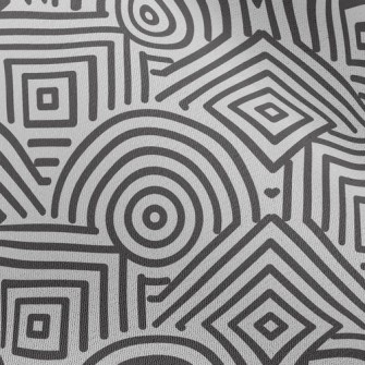 Geometric Maze Chiffon