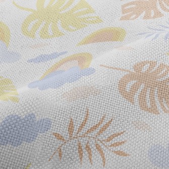 Rainbow And Palm Trees Performance Linen