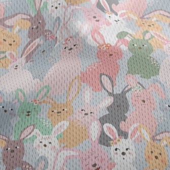 Playful Bunny Athletic Mesh Flat Back