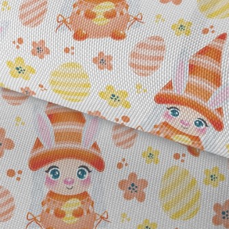 Easter Eggs And Rabbit Elf Waterproof Oxford