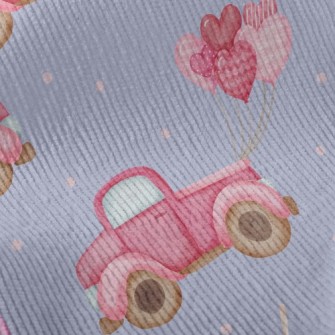 Romantic Hearts Balloon Car Standard Corduroy
