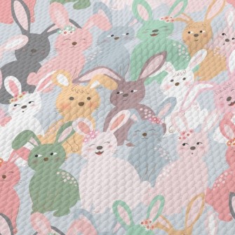 Playful Bunny Birdseye Piqué