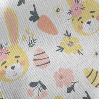 Beautiful Flowers And Cute Rab Standard Corduroy