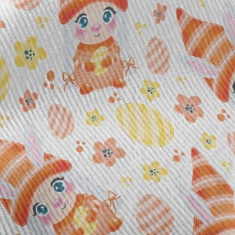 Easter Eggs And Rabbit Elf Standard Corduroy