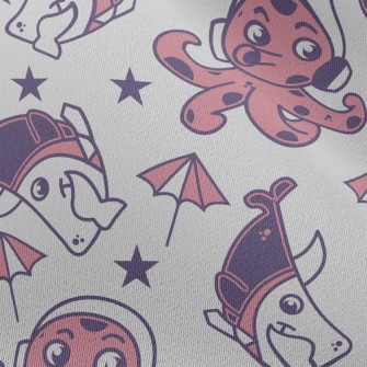 Funny Shark Octopus Chiffon