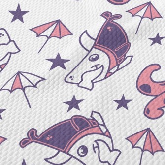 Funny Shark Octopus Birdseye Piqué