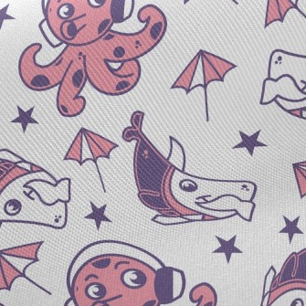 Funny Shark Octopus Twill
