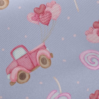 Romantic Hearts Balloon Car Twill