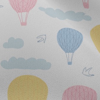 Flying Hot Air Balloon Chiffon