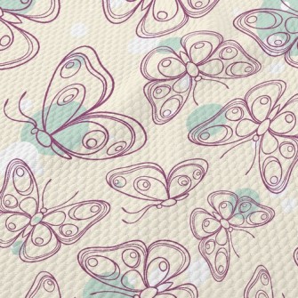Elegant Butterfly Birdseye Piqué