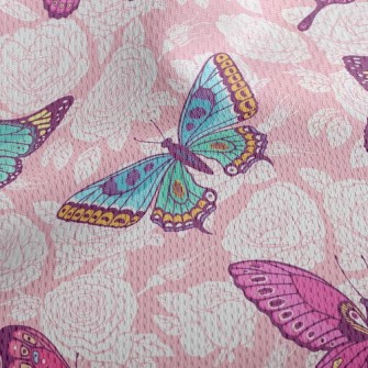 Gorgeous Butterfly Athletic Mesh Flat Back