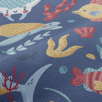 Lively Marine Life Performance Linen