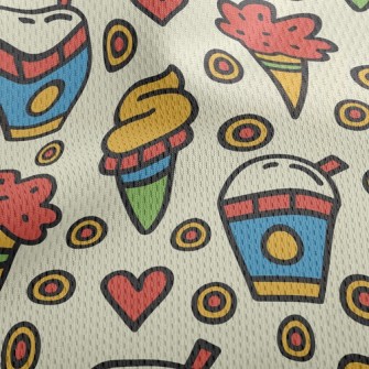 Delicious Ice Cream Athletic Mesh Flat Back