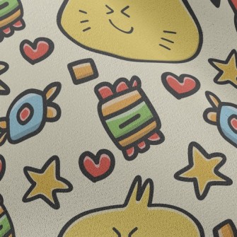 Cute Meat Buns And Candies Chiffon