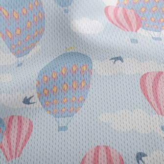 Leisurely Hot Air Balloon Tour Athletic Mesh Flat Back