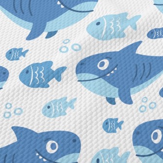 Q Version Shark Birdseye Piqué