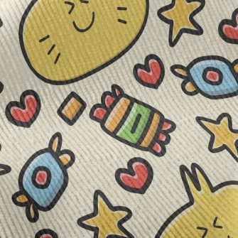 Cute Meat Buns And Candies Standard Corduroy