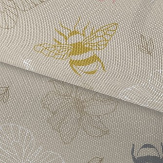 Bees And Butterflies Waterproof Oxford
