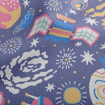 Universe Sky Athletic Mesh Flat Back