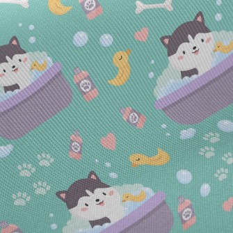Puppy Who Loves Bathing Twill