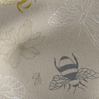 Bees And Butterflies Waterproof Canvas