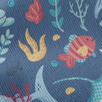 Lively Marine Life Standard Corduroy