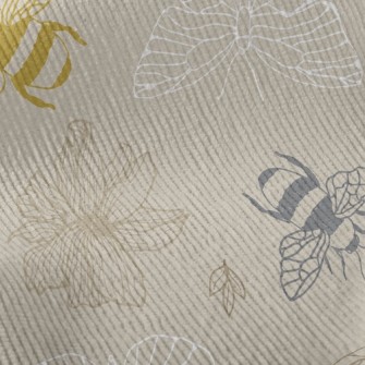 Bees And Butterflies Standard Corduroy