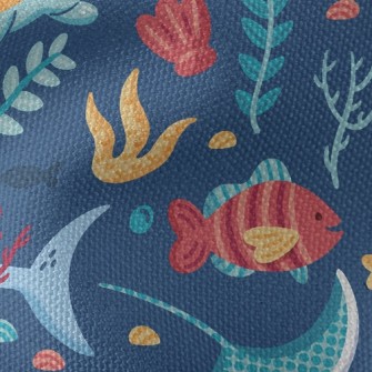 Lively Marine Life Waterproof Canvas