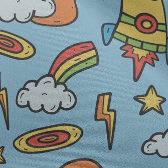 Kawaii Rocket Chiffon