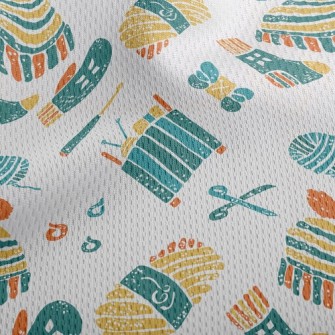 Finished Knitted Hat Athletic Mesh Flat Back