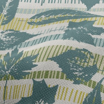 Artistic Arrangement Of Leaves Performance Linen