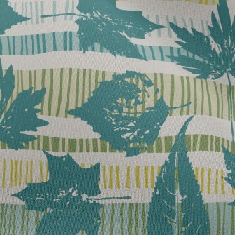 Artistic Arrangement Of Leaves Chiffon