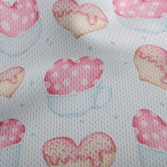 Sweetheart Cookie Coffee Athletic Mesh Flat Back