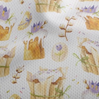 Crown Shape Cake Athletic Mesh Flat Back