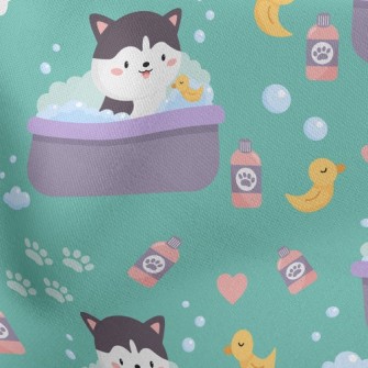 Puppy Who Loves Bathing Stretch Ponte
