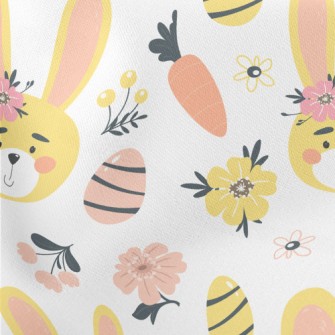 Beautiful Flowers And Cute Rab Stretch Ponte