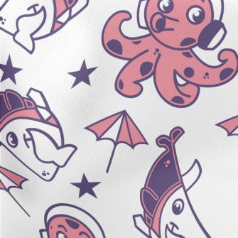 Funny Shark Octopus Stretch Ponte