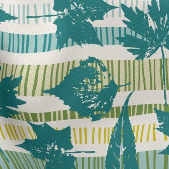 Artistic Arrangement Of Leaves Stretch Ponte