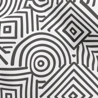 Geometric Maze Micro Fleece