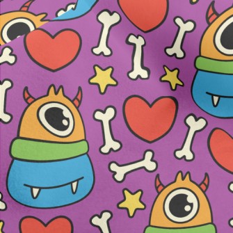 Cute One-eyed Monster Micro Fleece