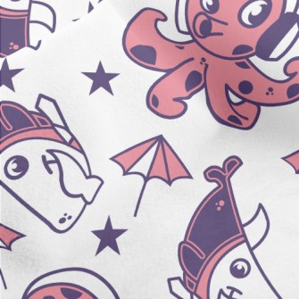 Funny Shark Octopus Micro Fleece