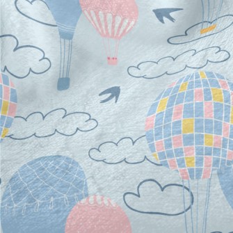 Hot Air Balloon Ride Minky