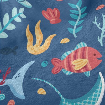 Lively Marine Life Minky