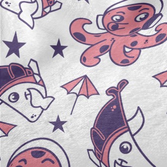 Funny Shark Octopus Minky