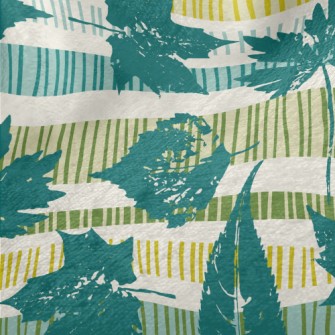 Artistic Arrangement Of Leaves Minky