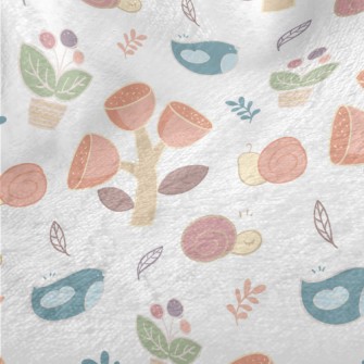 Snail And Bird Minky