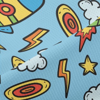 Kawaii Rocket Piqué