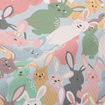 Playful Bunny Piqué