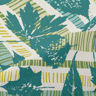 Artistic Arrangement Of Leaves Piqué