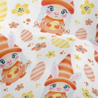 Easter Eggs And Rabbit Elf Lightweight Performance Linen